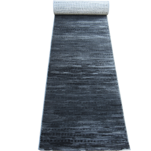 Black Grey Modern Office runner - BK Carpets and Rugs