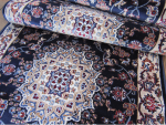 blue persian passage runner