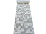 Modern Taupe and cream runner rug