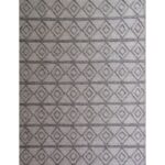 Handwoven Indian Grey Modern Rug