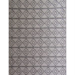 Handwoven Indian Grey Modern Rug