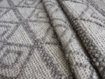 Indian Handwoven Rug- Grey Design - Image 3