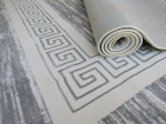 Modern white grey rug
