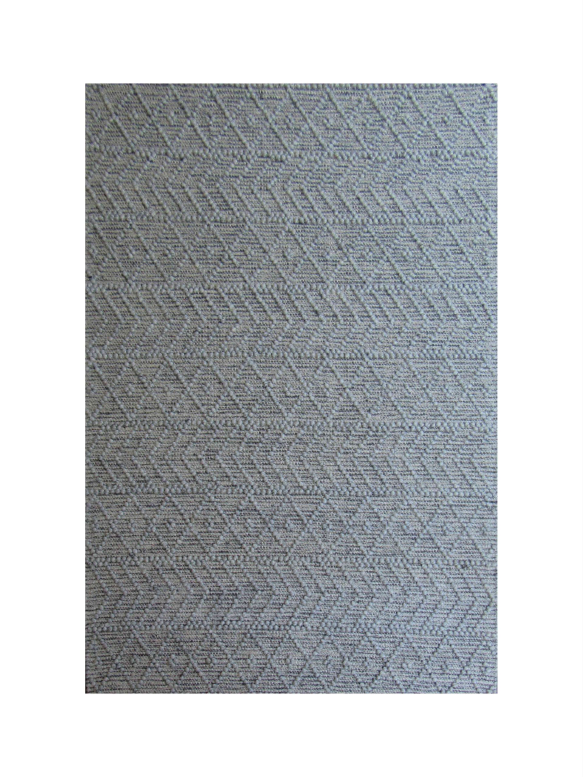 Modern Grey handmade bedside rug Modern Grey Handmade bedside small rug