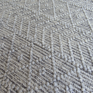 Grey bedside rug