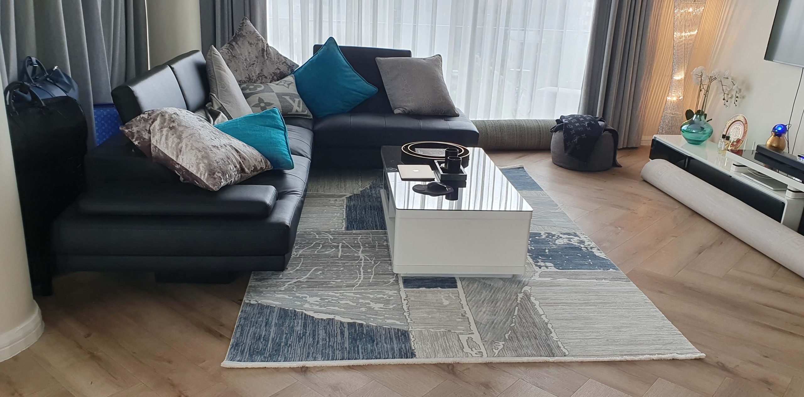 Grey Blue Modern Carpets Cape Town Modern rugs and carpets