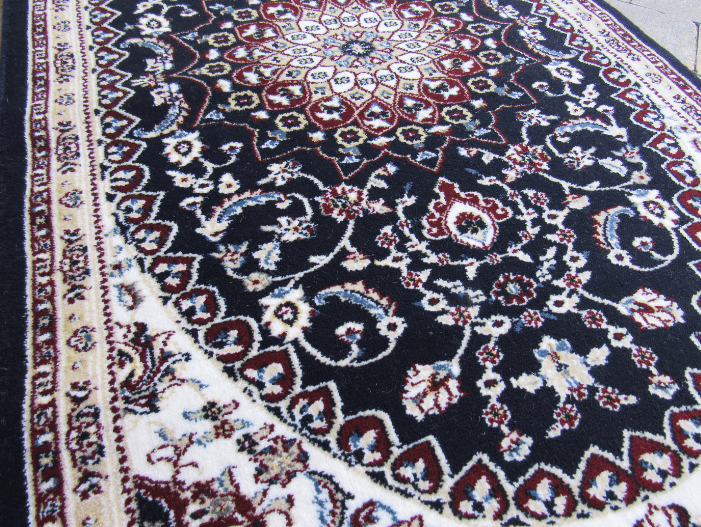 3m Bedroom Runner 3m blue red passage