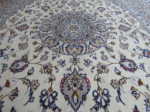 Kashan Beige Cream Handmade Rug