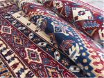 Red Blue Kazac Rug