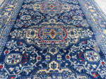 Persian Inspired Kazac 6m Passage Runner – Blue & Beige (Style: PRR067) - Image 5