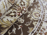 Round Brown Indoor Carpet and Rugs