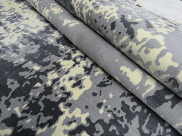 Dark Grey Modern Rug Dark Grey - White Rug