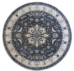 Round Rug - Grey Oriental Rug