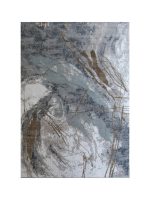 Pastel Grey Blue Modern Rug