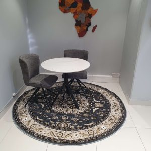 Persian Round Grey Rug