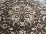 Round Rug - Brown - bege
