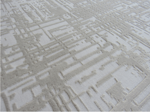 Modern Soft Abstract Multi-Line Indoor Rug – Beige - (Style: MRR049) - Image 2
