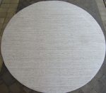 Plain Beige Round Rug