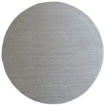 Modern Plain Beige Round Area Rug
