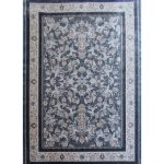 Ishfahan Premium Persian Floral Rug - Blue - Grey