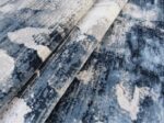 Grey Blue Modern Area Rug