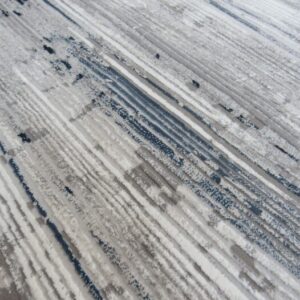 Abstract Blue Grey Rug