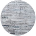 Modern Round Interior Designer Rug - Grey Blue