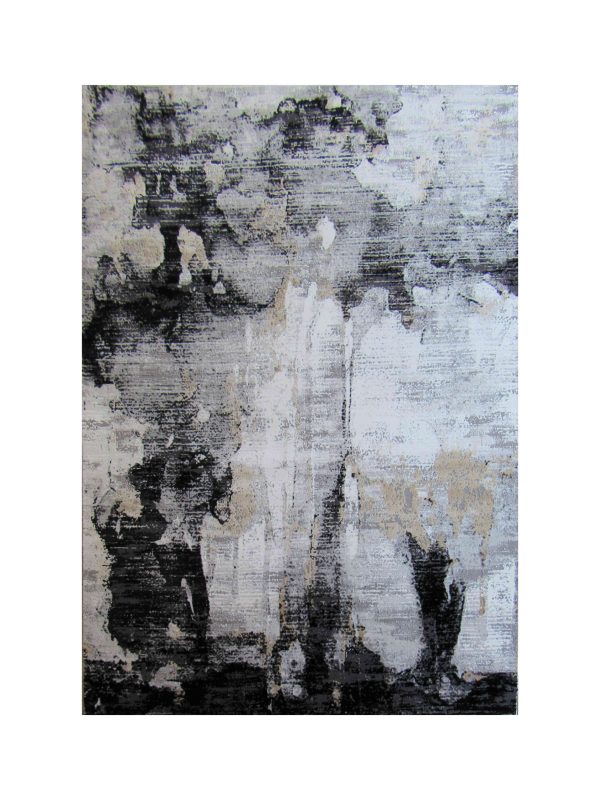 Modern Designer Rugs - Soft Beige & Black