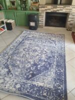 vintage blue rug