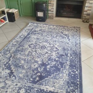 vintage blue rug
