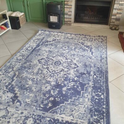vintage blue rug