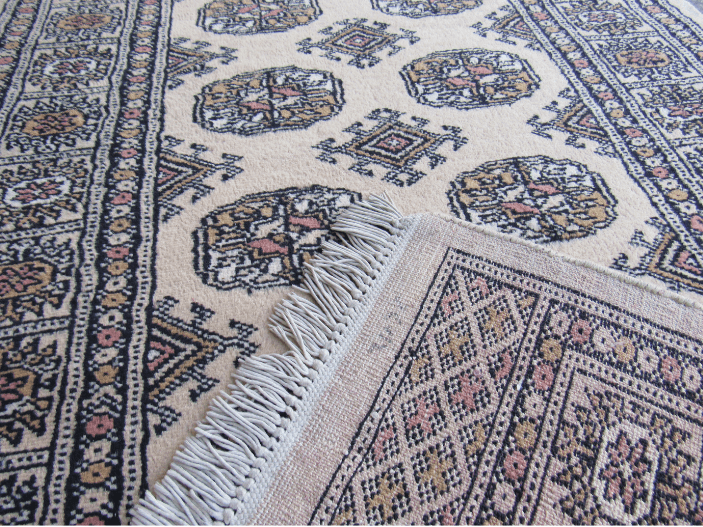 Authentic Persian Bokhara Runner Cream Beige Bokhara Runner