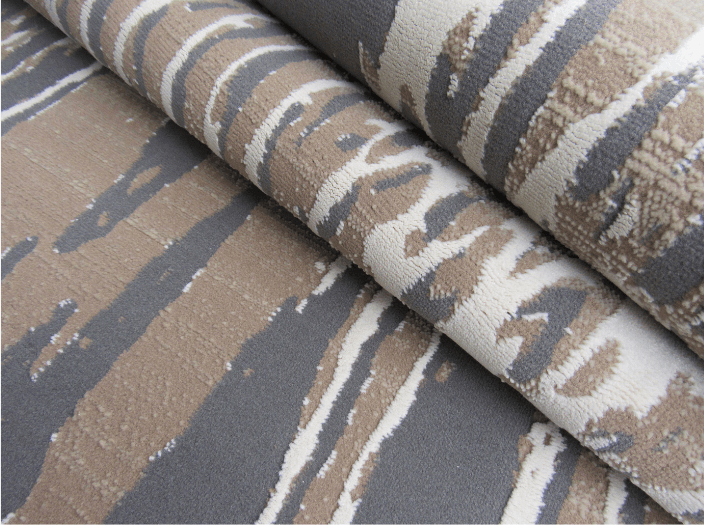 Large 240 x 340cm Rustic Rug Rustic Brown Grey Brown Rug