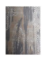 Rustic Brown Grey Modern Large Rug