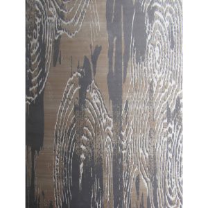 Rustic Brown Grey Modern Large Rug
