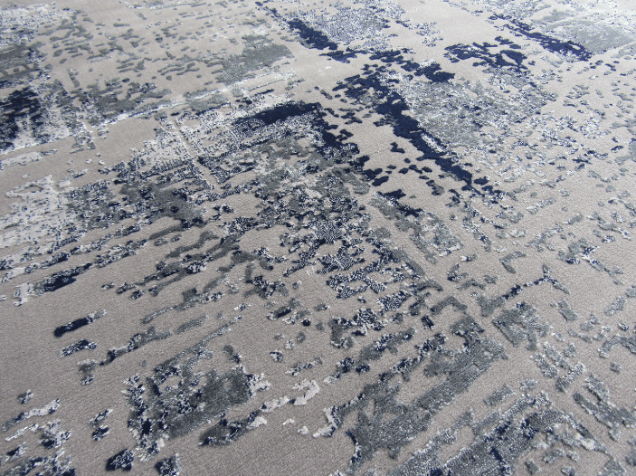 Turkish Round Rugs - Grey - Blue Round Cheap Rugs