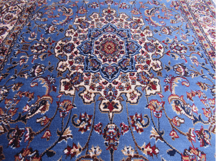Blue & Red Persian Runner Blue Medallion Runner