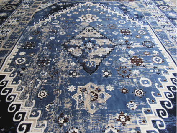 BK Carpets | Vintage Blue 3x4m Rug | Vintage Heriz Blue Rug