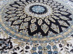 Round Persian Blue Rug