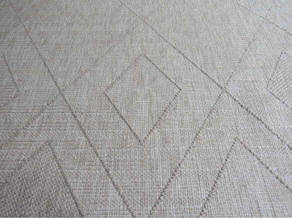 Soft Beige Modern Rug - Jute textured