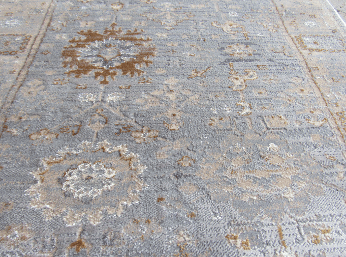 Terracotta Vintage Runner Vintage Inspired Oriental 5m & 6m Passage Runner – Dark Grey & Terracotta (Style: VRR011) - Image 3