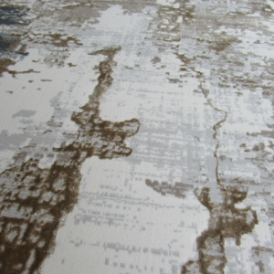 Grey Brown and White Rug