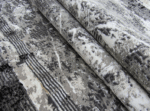 Grey Black Small Modern Rug