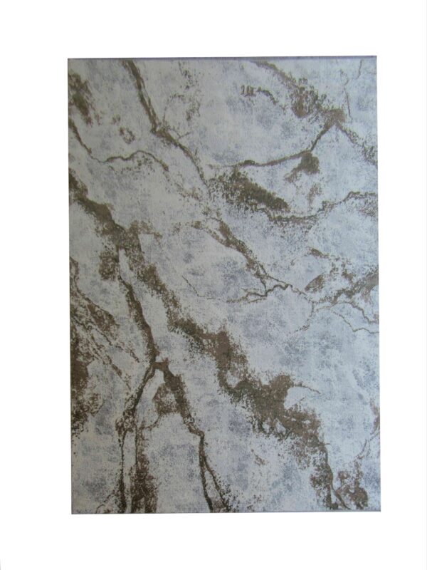 Contemporary Modern Grey White Brown Rug