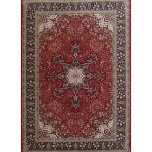 Kirman Inspired Persian Rug - Red - Beige