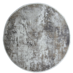 Large Round Modern Rug - Brown - Grey
