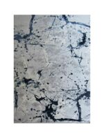 Modern Paint Splash Area Rug – Blue , White & Light Grey (Style: MDR192) (Copy)