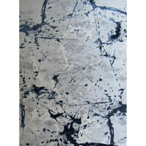 Modern Paint Splash Area Rug – Blue , White & Light Grey (Style: MDR192) (Copy)