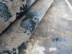Modern Pastel Blossom Rug – Blue– Grey – (Style: MDR191) - Image 2