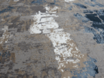 Grey Beige and Pastel Blue Rug